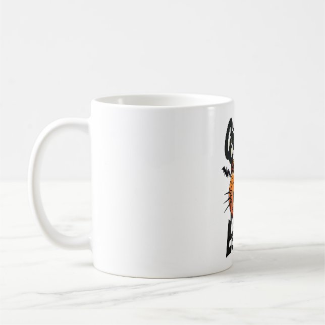 Cat-o'-Lantern 2 Coffee Mug (Left)