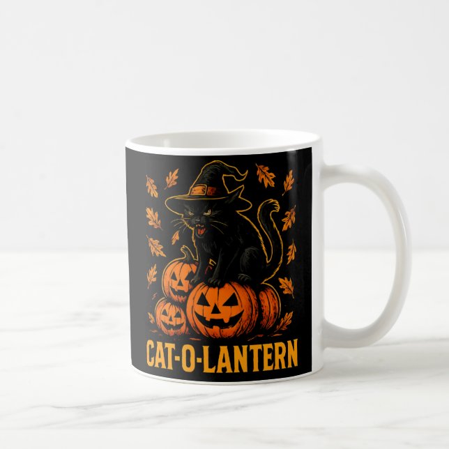 CAT-O-LANTERN COFFEE MUG (Right)