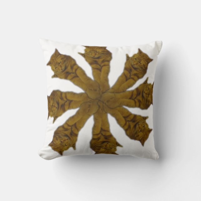 Cat O'Clock Pillow (Front)