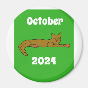 Cat, October, 2024 Magnet