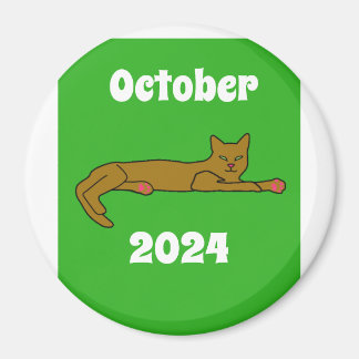 Cat, October, 2024 Magnet