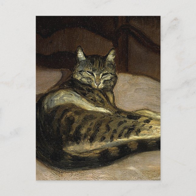 “Cat on a Chair” by Theophile Steinlen Postcard (Front)