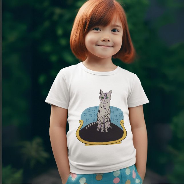 Cat on a chair T-Shirt cat lovers gift (Creator Uploaded)