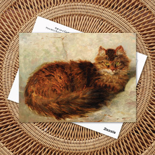 Cat on a Cushion Henriëtte Ronner-Knip Postcard