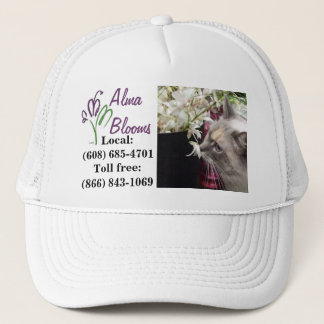 Cat on a hat. trucker hat