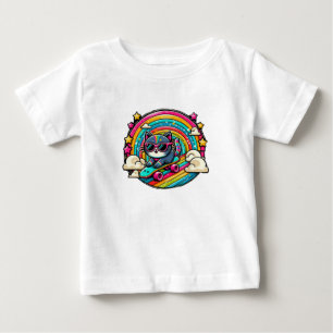 Cat on a Skateboard Baby T-Shirt