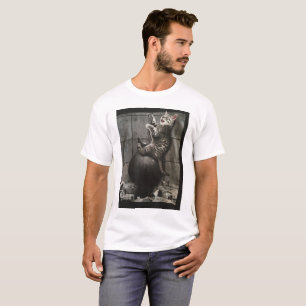 cat on a wrecking ball T-Shirt