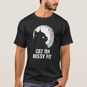 Cat on Hissy Fit Cat Humour Kitten Couples T-Shirt