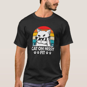 Cat on Hissy Fit Cat Humour Kitten Couples T-Shirt