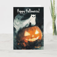 Cat on Jack o Lantern Pumpkin