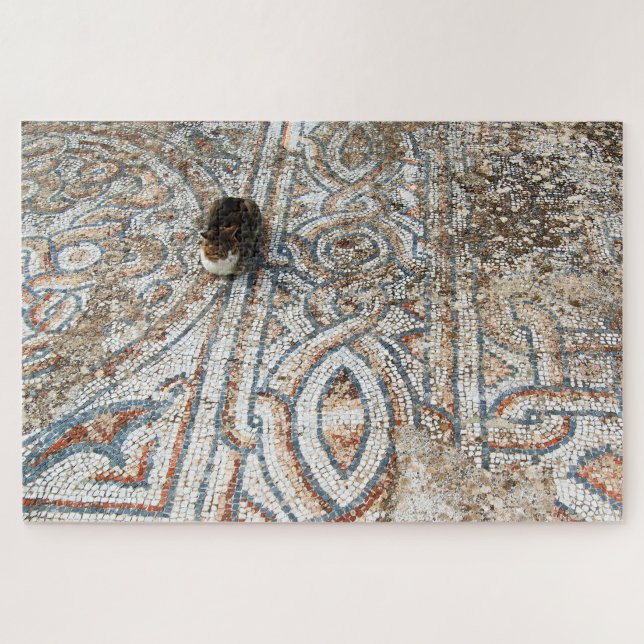 Cat on Mosaics Jigsaw Puzzle (Horizontal)