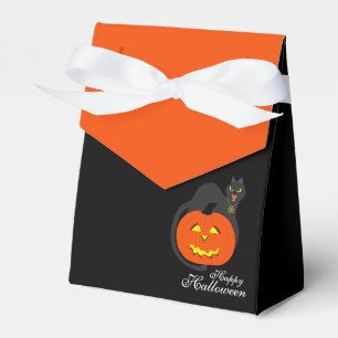 Cat on Pumpkin, Halloween Favour Box