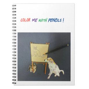 Cat On The Easel Notebook