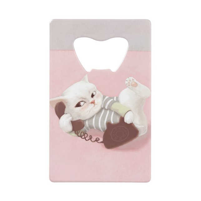 Cat on the Phone (Front)