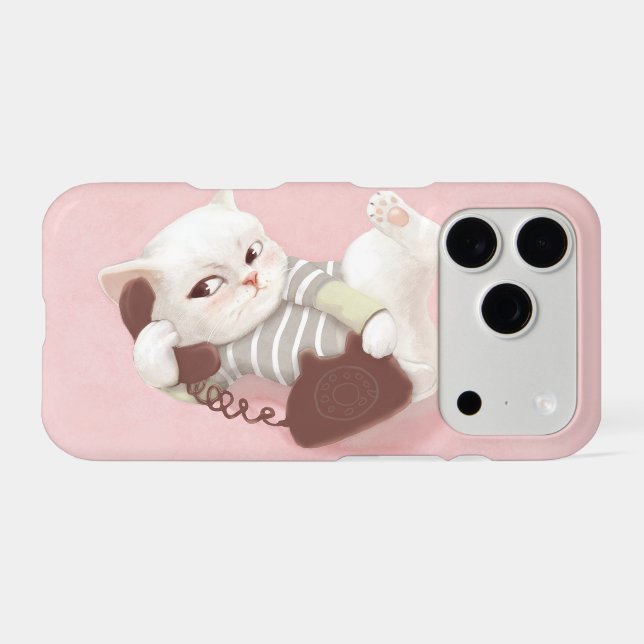 Cat on the Phone (Back (Horizontal))