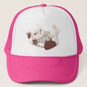 Cat on the Phone Trucker Hat