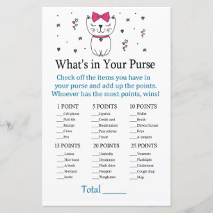 Cat or Kitten What's in your purse game