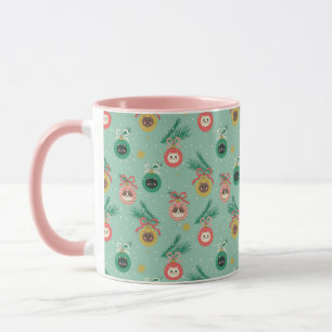 Cat Ornaments on Tree Pattern Mug