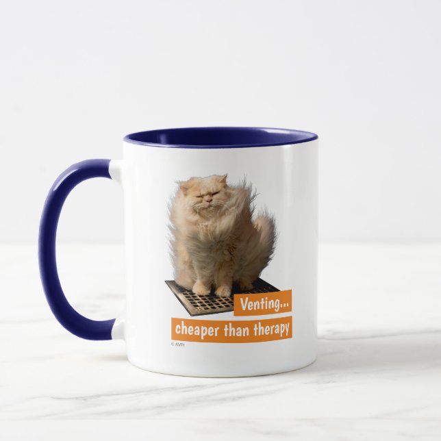Cat Over Grate Mug (Left)