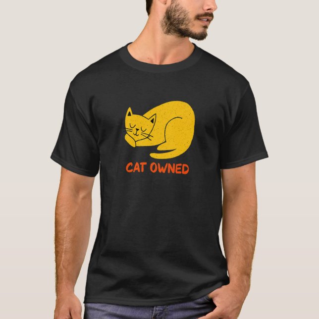 Cat Owned Friends Cat  Buddy Kitten Cat Mom T-Shirt (Front)