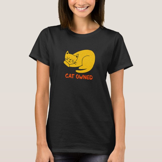 Cat Owned Friends Cat  Buddy Kitten Cat Mom T-Shirt (Front)