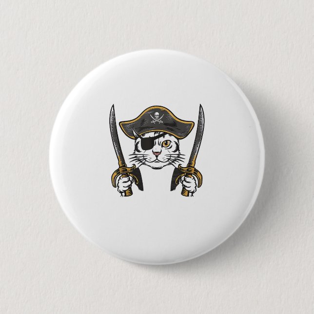 Cat Owner  6 Cm Round Badge (Front)