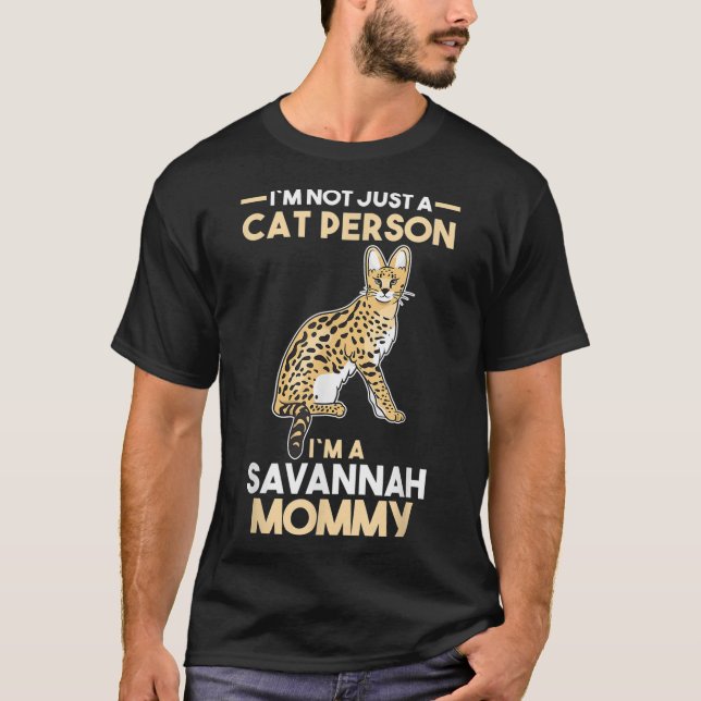 Cat Owner Savannah Mummy T-Shirt (Front)