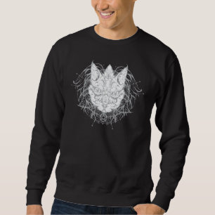 Cat Pagan Witch Wicca Hidden Moon Phases Of Wiccan Sweatshirt