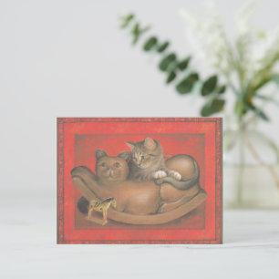Cat Painted Postcard