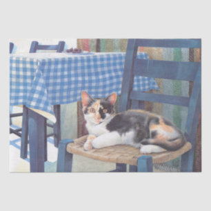 CAT PAINTED TISSUE PAPER