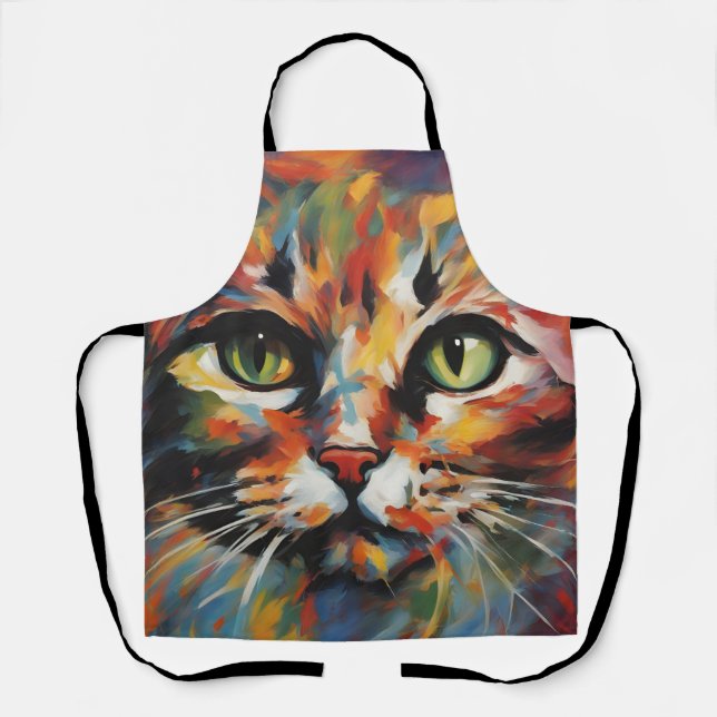 Cat Painting Apron (Front)