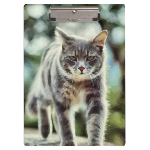 Cat painting clipboard