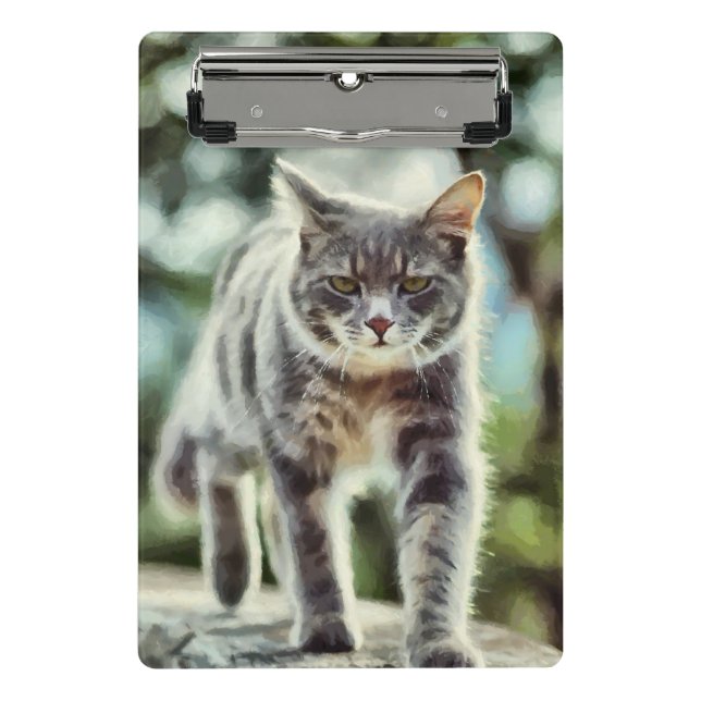 Cat painting mini clipboard (Front)