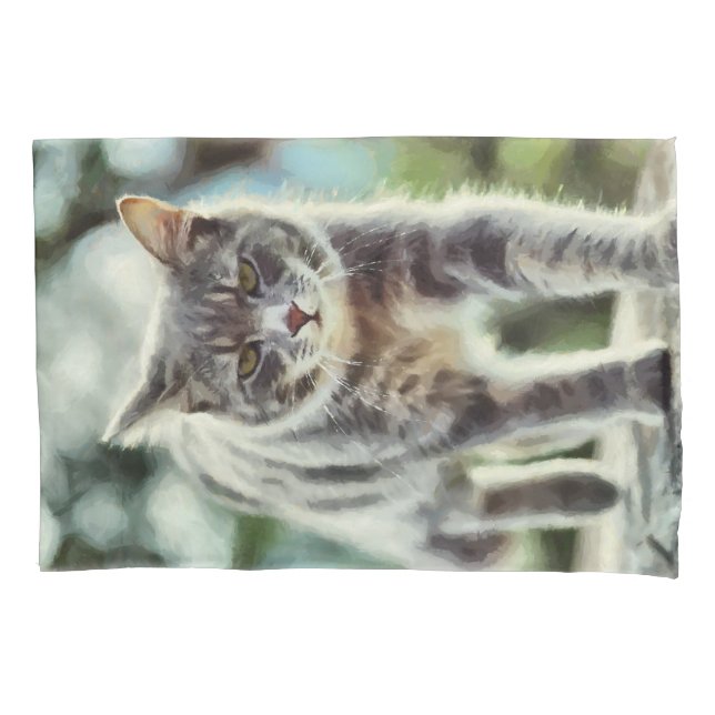 Cat painting pillowcase (Front)