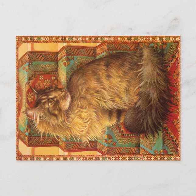 CAT PAINTING  POSTCARD (Front)