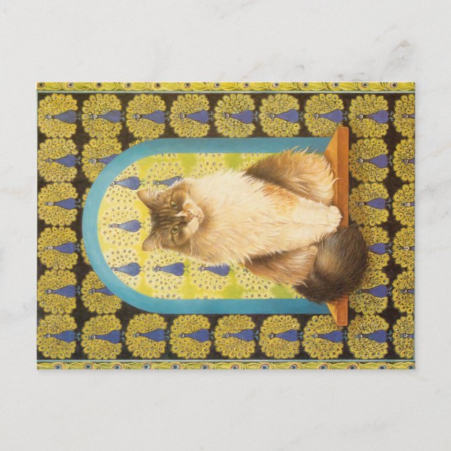 CAT PAINTING  POSTCARD (Front)