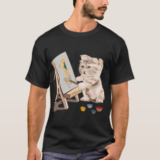 Cat Painting sign T-Shirt