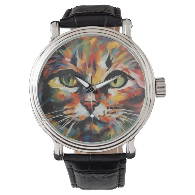 Cat Painting Watch (Front)