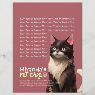 Cat Paper Cut Art Pet Care Food Shop Animal Clinic