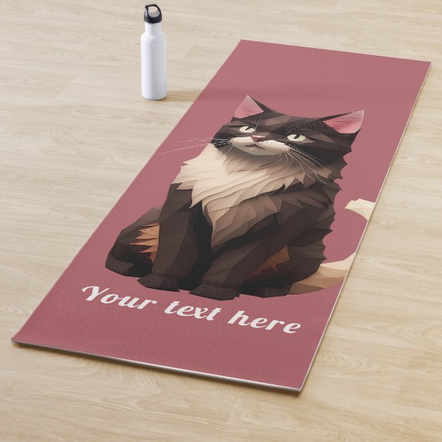 Cat Paper Cut Art Pet Care Food Shop Animal Clinic Yoga Mat (In Situ)