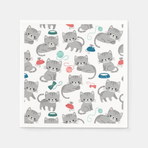 Cat Paper Napkins, Kitty Kitten Party Napkin