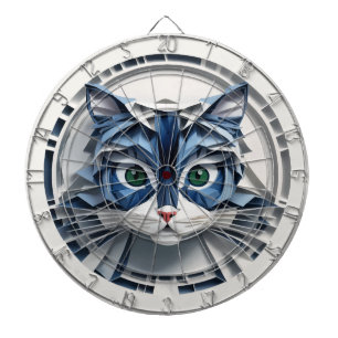 Cat Paper Origami Pet Care Grooming Animal Clinic Dartboard