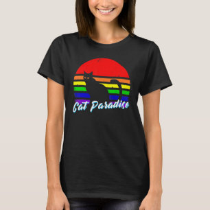 Cat Paradise Feline He Purride Lgbt T-Shirt