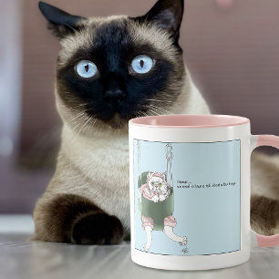Cat Parent Performance Review Funny Humour Mug