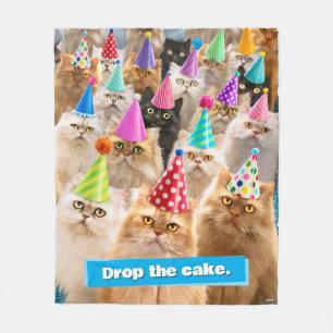 Cat Party Fleece Blanket