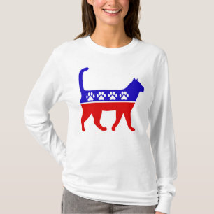Cat Party Logo Feline Politics Great Party of Meow T-Shirt