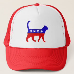 Cat Party Logo Feline Politics Great Party of Meow Trucker Hat