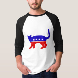 Cat Party mens raglan T-Shirt