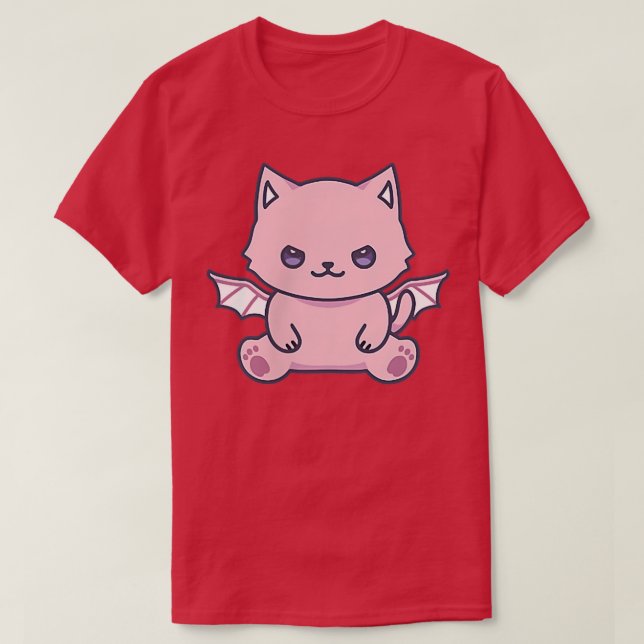 Cat Pastel Goth Cute Kawaii Aesthetic Lover Owner  T-Shirt (Design Front)
