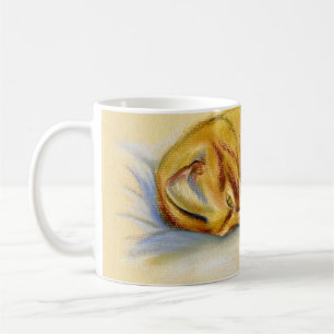 Cat Pastel - Orange Tabby Relaxed Pose Coffee Mug